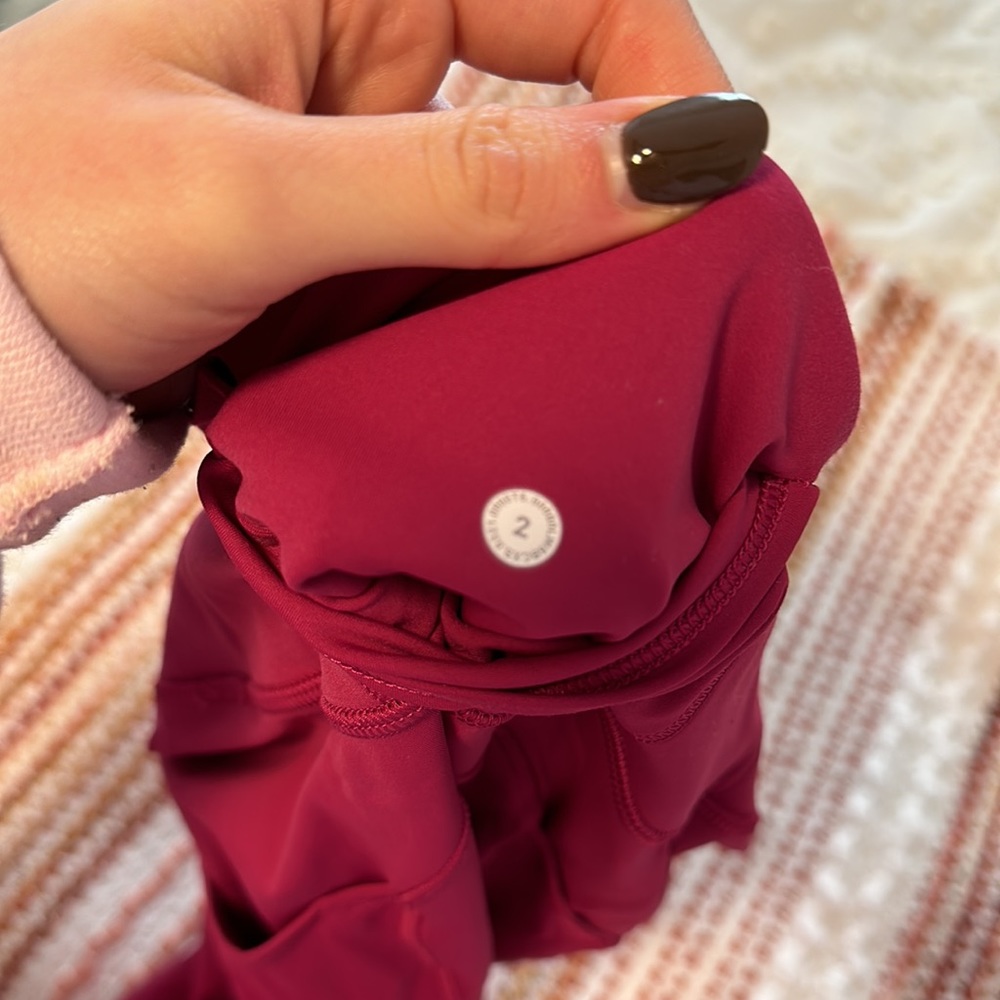 Lululemon Fast and Free 23” Ripened Raspberry - Picture 5 of 5